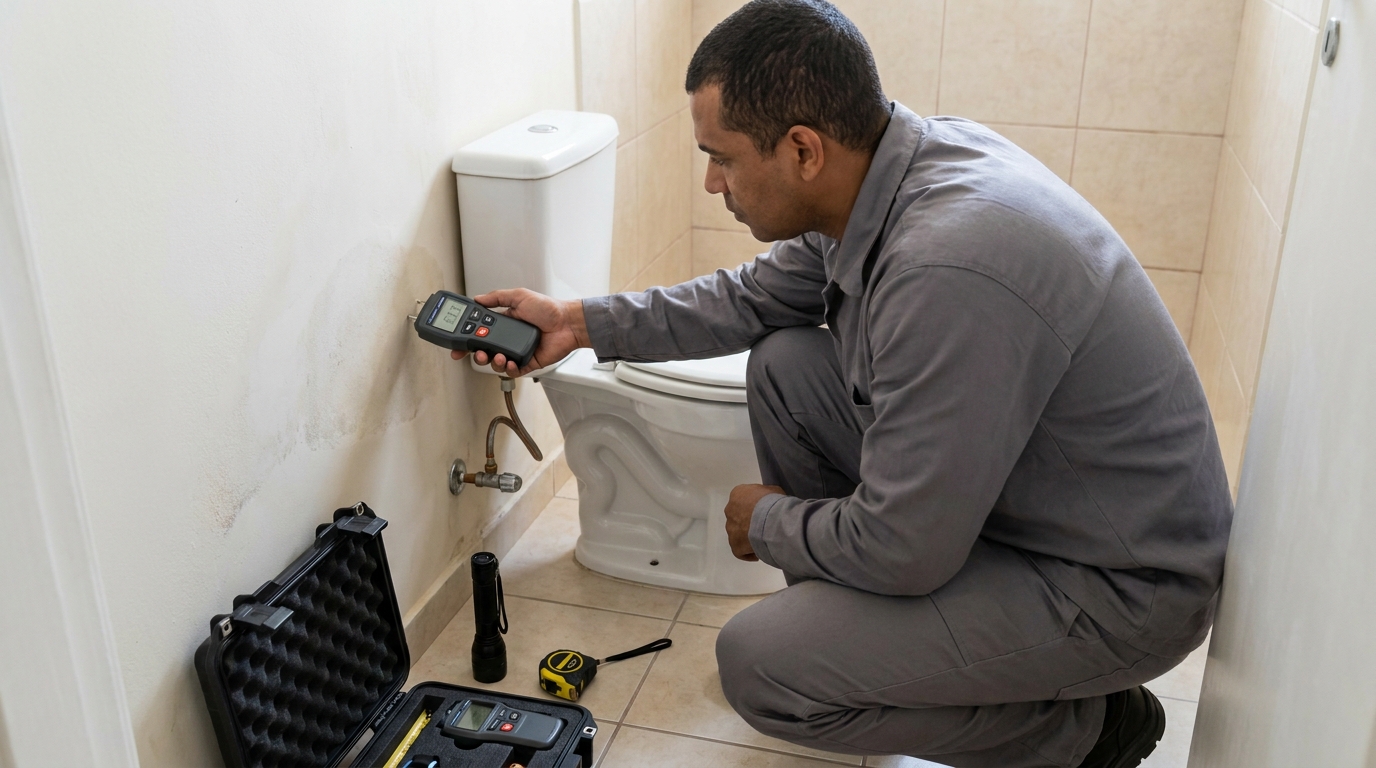 Técnico de caça vazamento em residência em Rio Branco‑AC